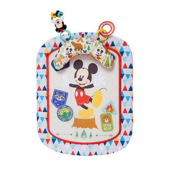 Disney Baby Mickey Mouse Camping with Friends Tummy Time Prop Mat age 0+Up NWT